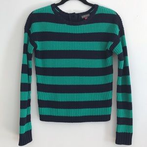 Vince Camuto Knit striped sweater